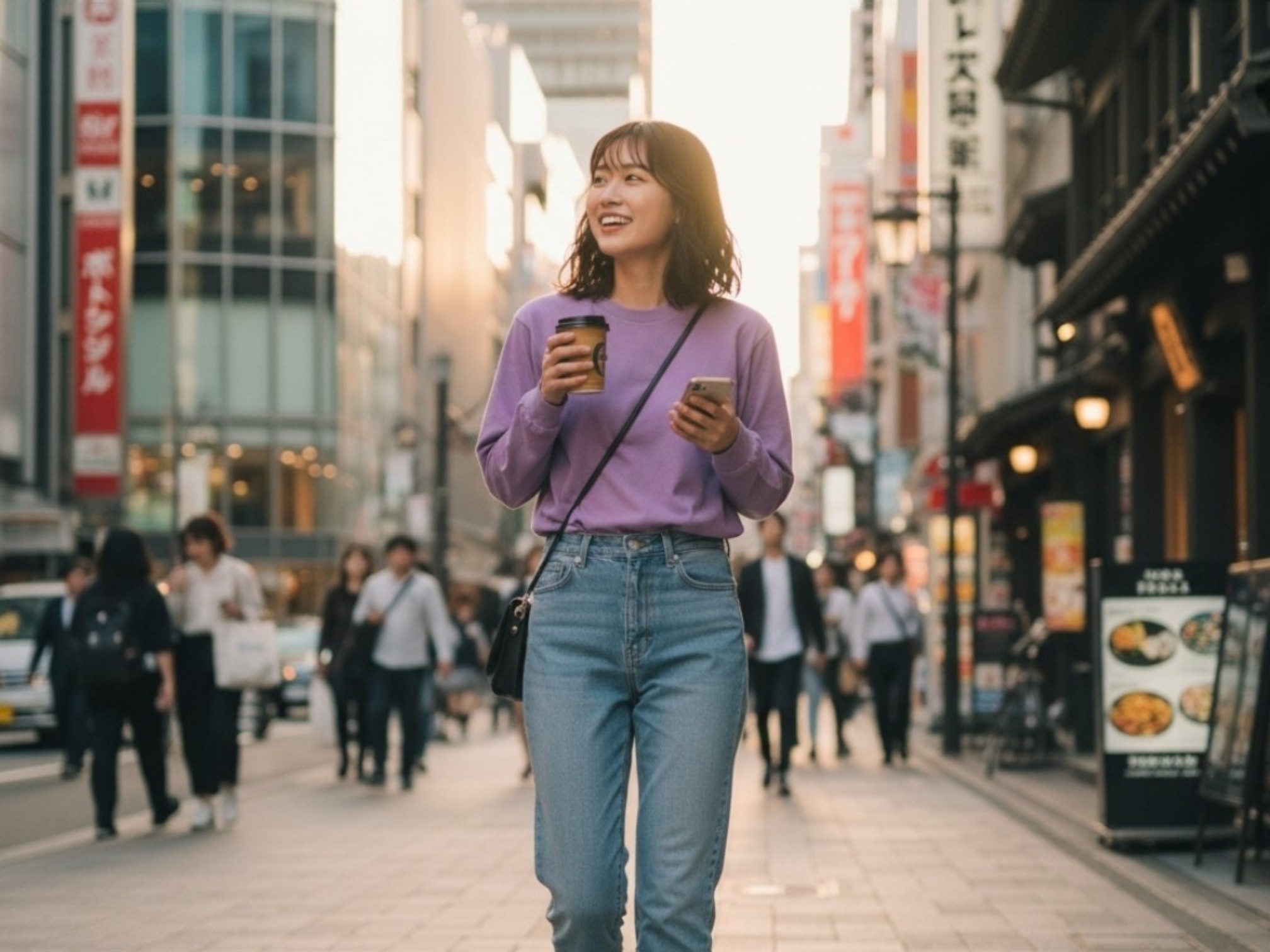 5.6オンスヘビーウェイトLS-Tシャツ(+リブ)（着用例）