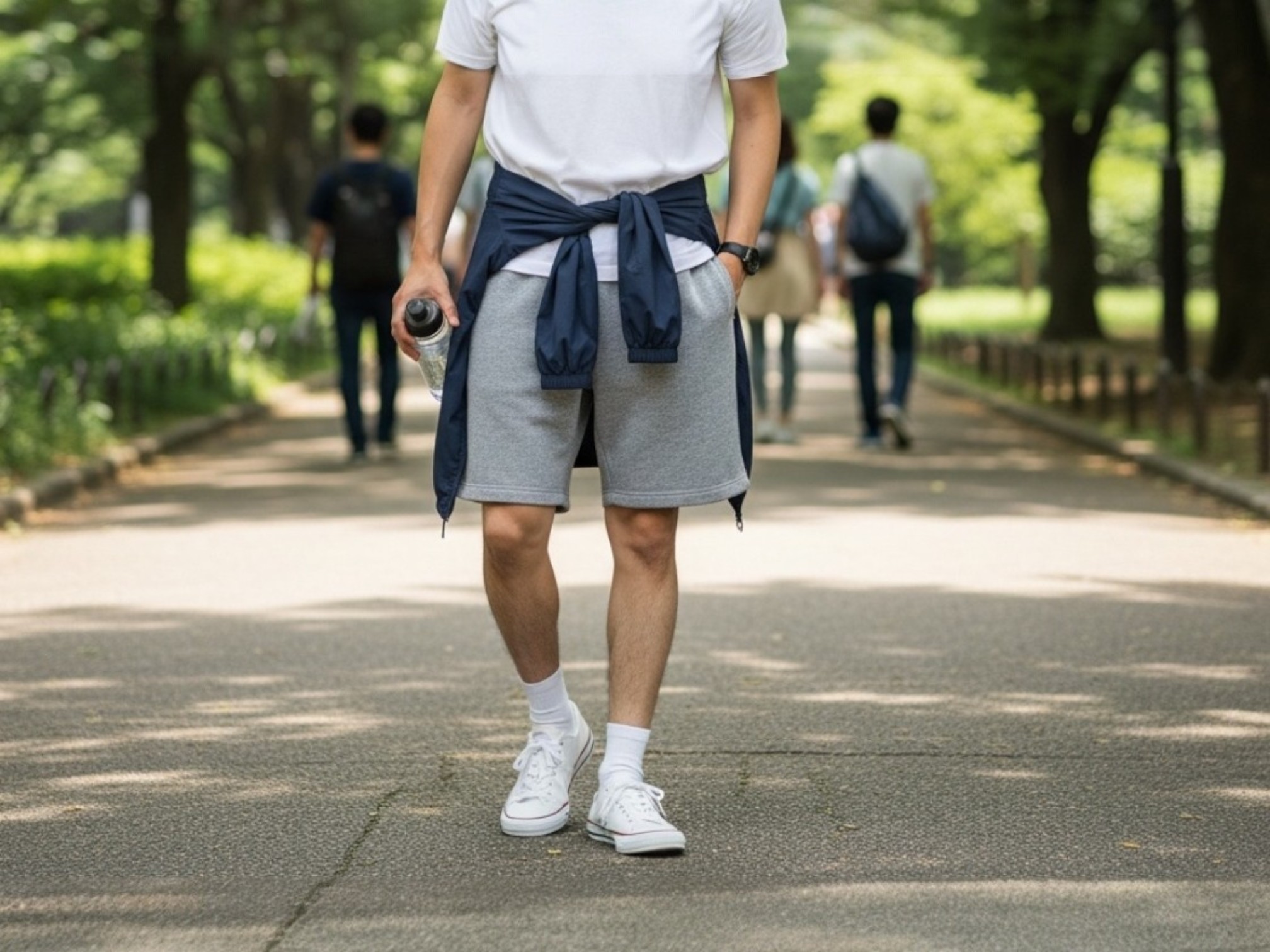 8.4オンスライトスウェットハーフパンツ（着用例）