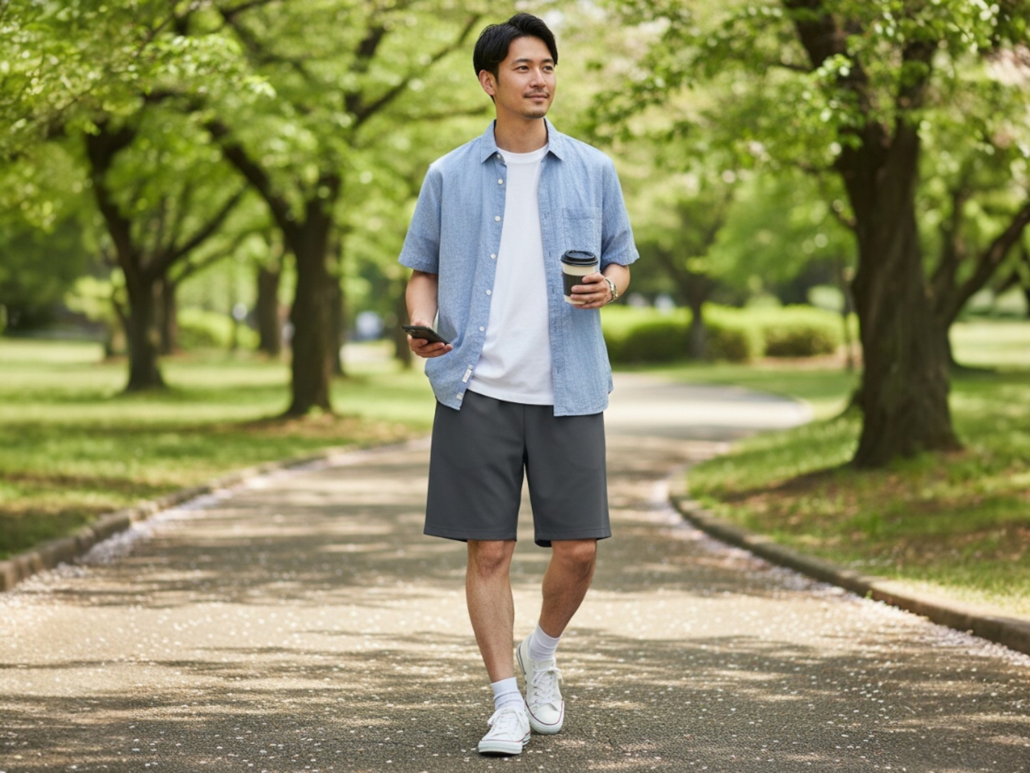 4.4オンスドライハーフパンツ（着用例）