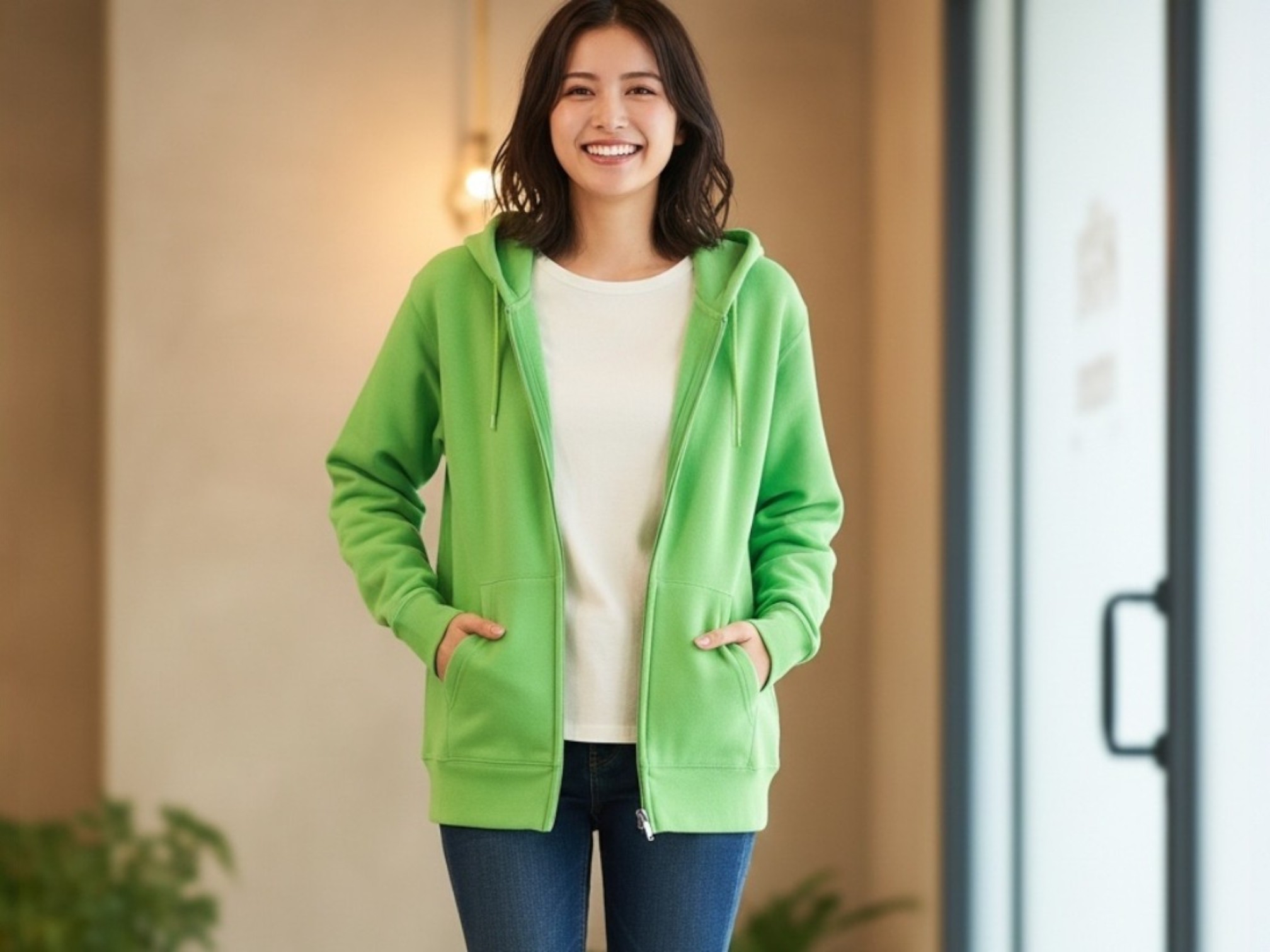 9.7オンススタンダードトレーナー（着用例）