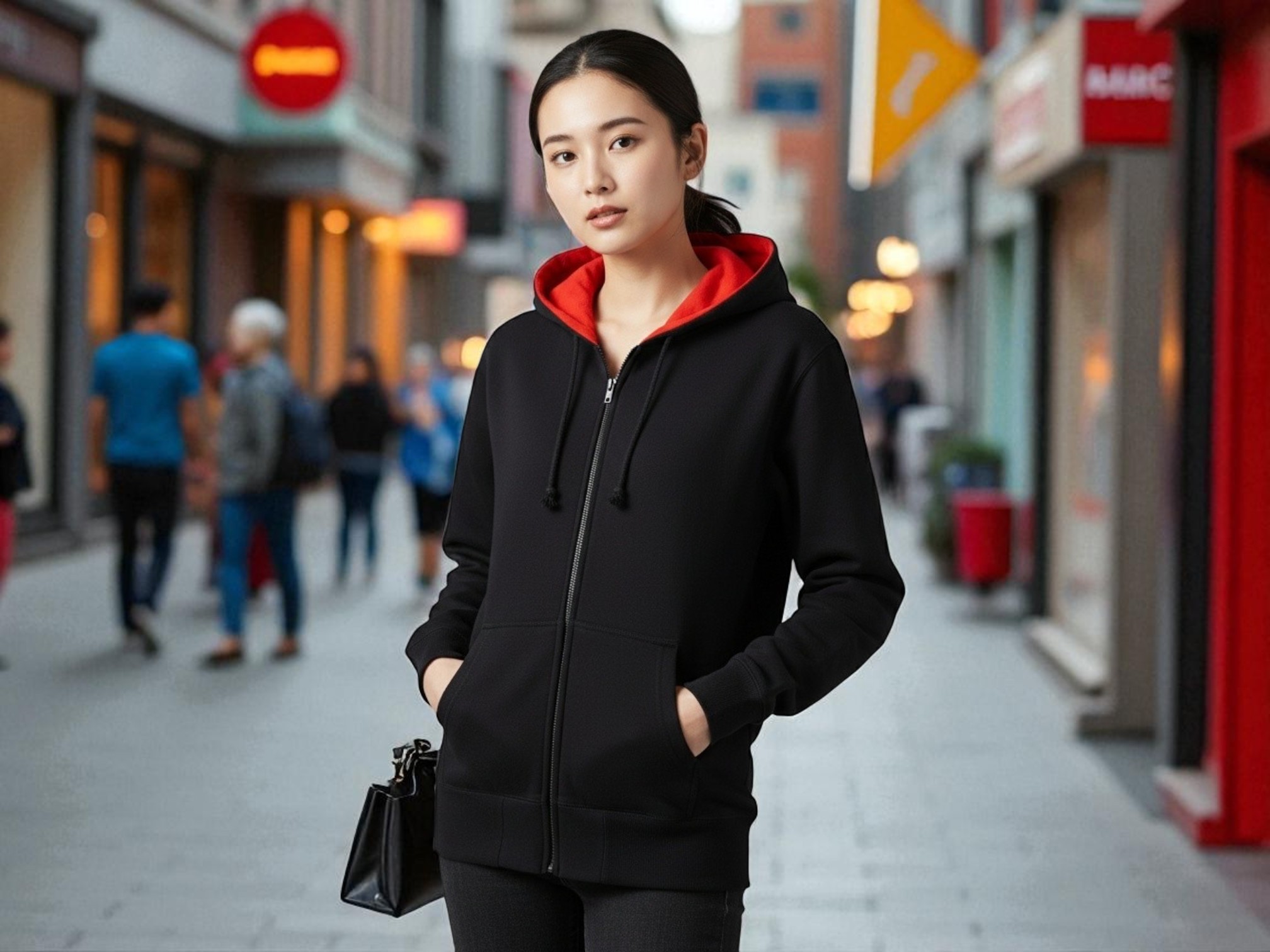 10.0オンススウェットフルジップパーカ（着用例）