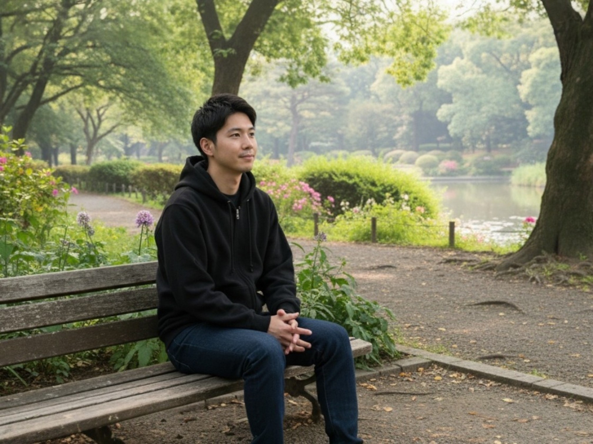 15.0オンス オープンエンド マグナムウェイト スウェット フルジップパーカ（裏起毛）（着用例）