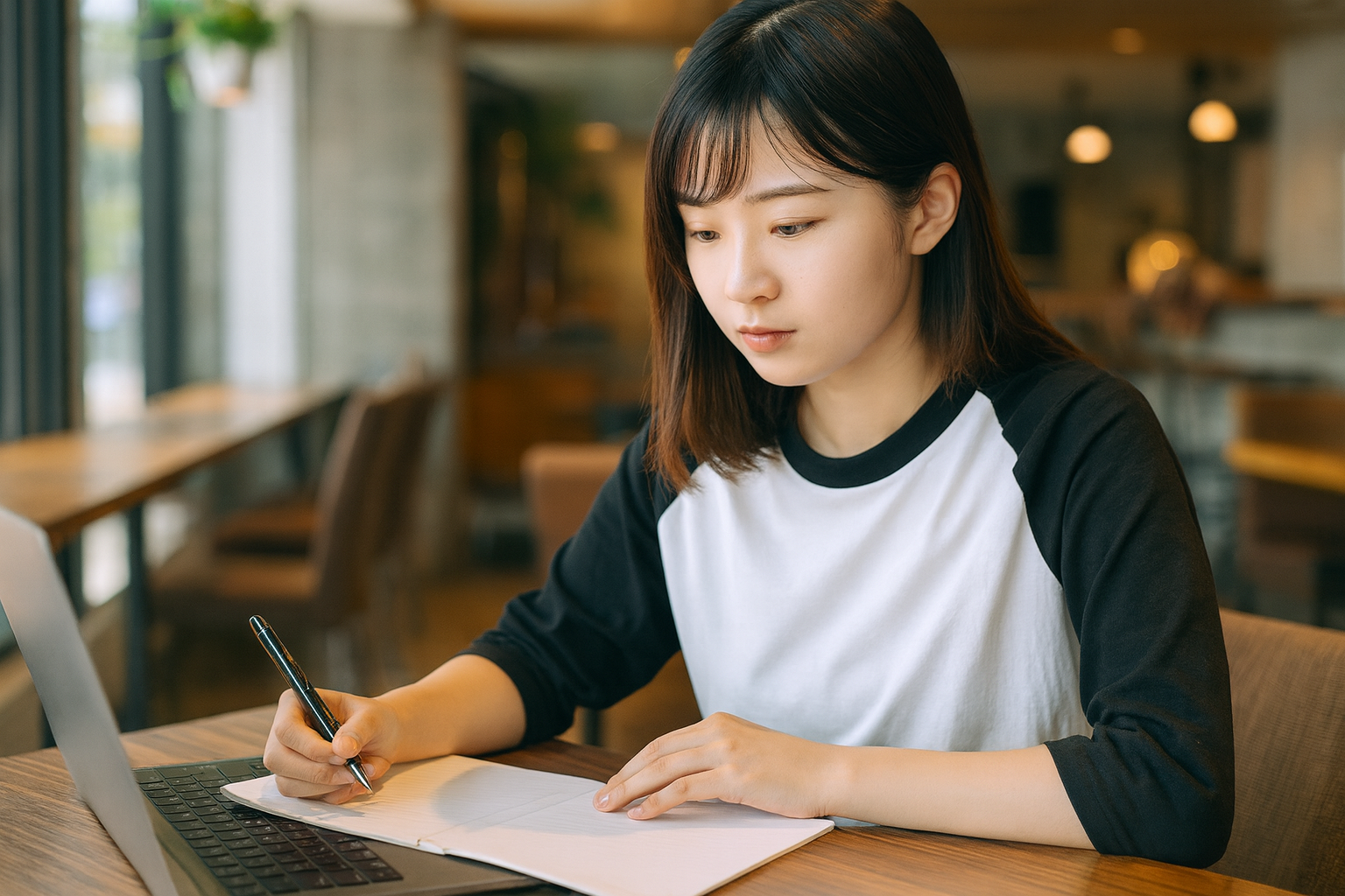 5.6オンスヘビーウェイトベースボールTシャツ（着用例）