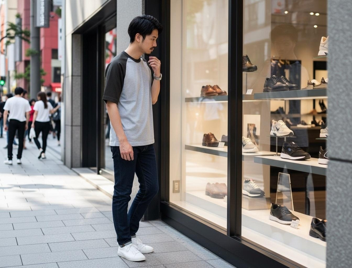 5.6オンスラグランスリーブTシャツ